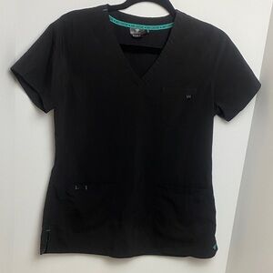 Med Couture v-neck Black Women's Top